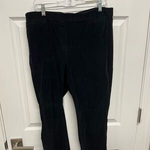 J Jill black pinwale corduroy elastic waist 16 tall